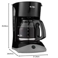 thumbnail image 2 of Mr. Coffee Cafetera negra, 12 tazas, con pausa automática y jarra de vidrio, perfecta para uso en el, 2 of 6