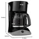thumbnail image 2 of Mr. Coffee Cafetera negra, 12 tazas, con pausa automática y jarra de vidrio, perfecta para uso en el, 2 of 6