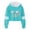 Z02_Sky Blue, variant on HNMKIU Girls Big Kids Long Sleeve Letter Print Solid Color Cropped Hooded Top for Teens Hoodies for Teen Girls Light Blue,10-12 Years