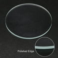 thumbnail image 4 of Unique Bargains 2' Dia Polished Edge Round LED Lens Flashlight Glass Lens with Silicone Ring Transparent Green 2 Set, 4 of 5