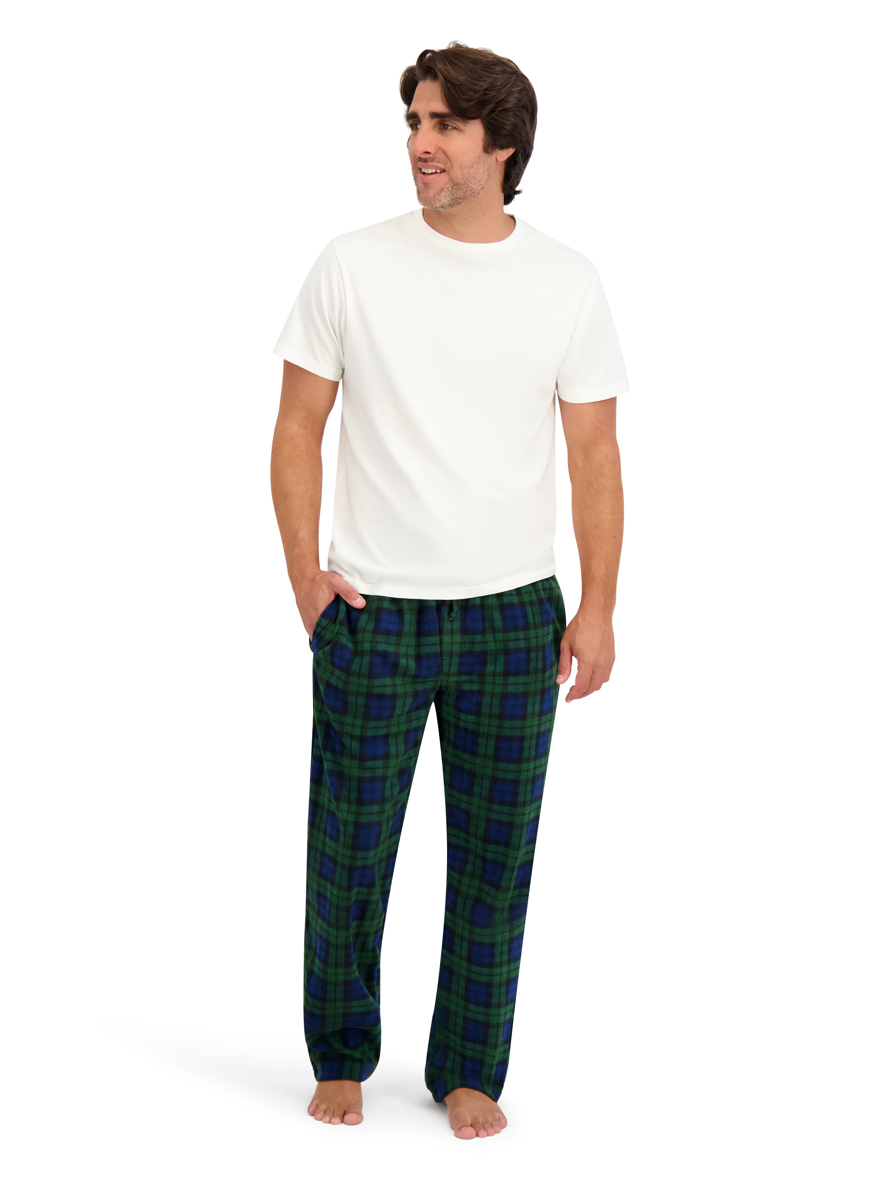 Hanes Men's Cozy Microfleece Pajama Sleep Pants, 2-Pack, Sizes S-2XL