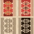 thumbnail image 1 of Ahgly Company Tapis d'Intérieur Lavable en Machine Carré Transitionnel Kaki Or, 5 Pieds Carré, 1 of 7