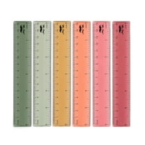 Mr. Pen- Ruler, 6 Inch, 6 Pack, Vintage Colors, Rulers for Kids, Rulers ...
