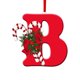 thumbnail image 1 of DGLQMYX Adornos navideños con inicial de Navidad y varita mágica, personalizados, de 26 letras, para colgar en el árbol de Navidad., 1 of 6