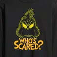 thumbnail image 3 of The Grinch  - Who's Scared  - Men's Long Sleeve T-Shirt, 3 of 5