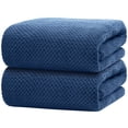 thumbnail image 1 of Toallas de baño HOMEXCEL Paquete de 2 Microfibra Ultra Suaves Azul 70x140 cm, 1 of 8