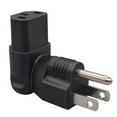 thumbnail image 5 of Strhowill 10 Pcs NEMA 5-15P to C13 90° Right-Angle Adapter Plug,US 3-Prong Plug to IEC C13 Connector for Server Cabinets, Workshops & Home Offices, 5 of 9