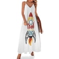 thumbnail image 1 of Vestido sin mangas con caligrafía de Rocketman Moda para mujer Vestidos de mujer, 1 of 7