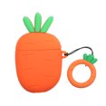 thumbnail image 1 of Funda para auriculares tipo concha de zanahoria de la serie de frutas 3D de dibujos animados lindo portátil, 1 of 8