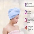thumbnail image 4 of Toalla de microfibra para el cabello para mujer, paquete de 1, fibras ultra absorbentes para un secado rápido, 4 of 5