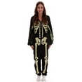 thumbnail image 2 of #followme Glow In The Dark Skeleton Men's Adult Onesie Pajamas 6741-XXL (Women's Skeleton, XX-Large), 2 of 5