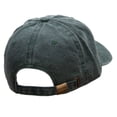 thumbnail image 4 of Reindeer Cartoon Embroidered Unstructured Pigment Dyed Cotton Cap - Dk Green OSFM, 4 of 5