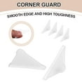 thumbnail image 3 of Uxcell 60Pcs Triangle Glass Corner Protector, 0.12 Inch Plastic Glass Table Corner Protector Transport Corner Guard for Glass, Ceramics, Wood, and Steel(Rounded Corner, Clear), 3 of 6