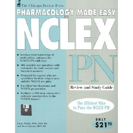 Chicago Review Press Pharmacology Made Easy for NCLEX-PN Review and Study (Best Way To Study For Nclex Pn)