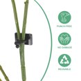 thumbnail image 2 of 100-Pack Plastic Plant Wall Clips, 7.4mm/0.29Inch Self-Adhesive Plant Clips for Climbing Plants [Black], 2 of 7