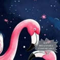 thumbnail image 3 of Starry Sky Flamingo Elegant Chiffon Silk Scarf for Women - Lightweight Breathable Shawl Wrap in Size 70.86 x 28.7 inches, 3 of 6