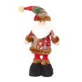 thumbnail image 1 of Muñeco de Navidad estirable Piernas flexibles Figura de felpa de pie Figura de Papá Noel Decoración para vacaciones Fiesta en casa Decoración para modelo yotijar Figura de Papá Noel, 1 of 9