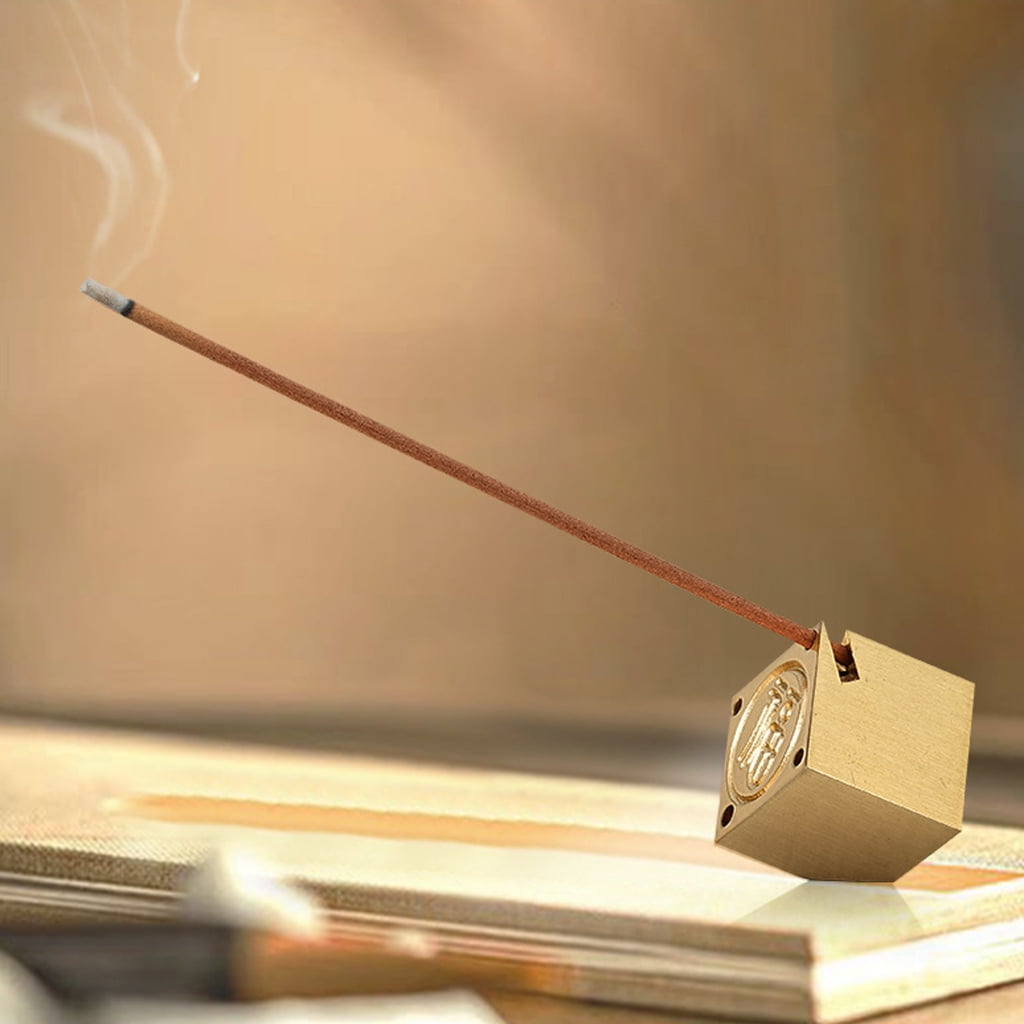 ZPAQI Durability Brass Incenses Holder Tray for Stress Relief and Concentration