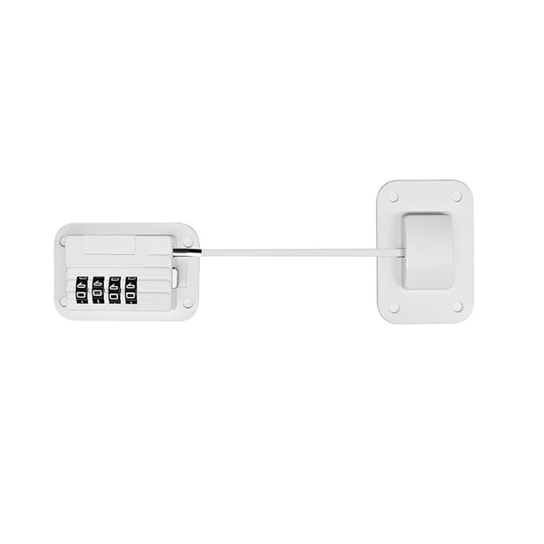 Cerradura De Código De Seguridad Para Bebés, Plástico Negro, Multifuncional, Código De 4 Ruedas, Cerradura Limitada Engrosada Para Armario, Ventana, Cajón, Puerta De Armario Minnieouse BA000540-00