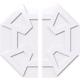 thumbnail image 1 of Ekena Millwork CMP32LG2-01000 32 Po OD x 1 Po ID Carré Logan Architectural Grade Médaillon de Plafond Contemporain PVC - 2 Pièces, 1 of 1