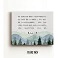 thumbnail image 2 of Inspirational Bible Verses Canvas Wall Art be Strong and Courageous Joshua 1:9 Prints Framed Christian Paintings Scripture Artwork Ready to Hang Home Wall Décor, 2 of 4