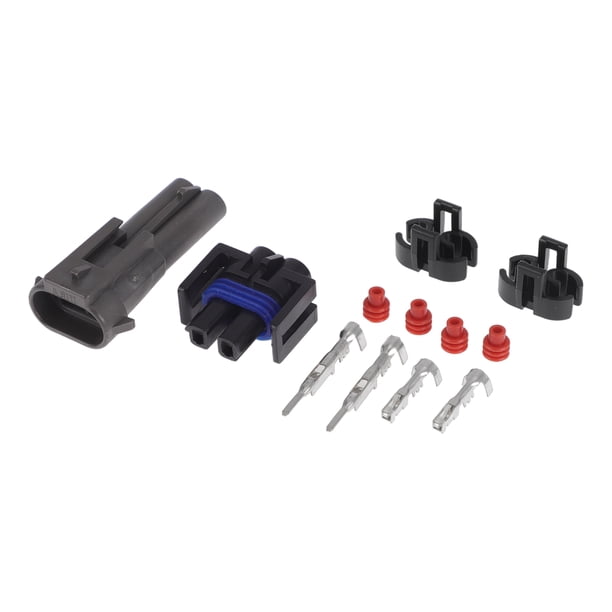 Unique Bargains 2 Pines Conector de Enchufe de Compresor de Aire Acondicionado Impermeable para Buick 1 Juego