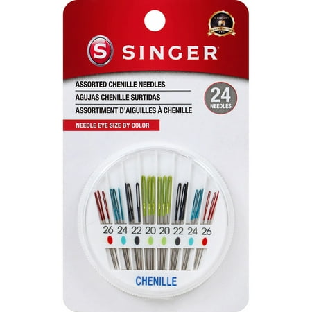 UPC: 0071081017898 | Singer Chenille Color Eye Needles 24/Pkg-Sizes 20