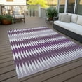 thumbnail image 6 of Addison Rugs Chantille Indoor/Outdoor Transitional Stripes Purple Washable Rectangle Rug, 8' x 10', 6 of 6
