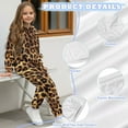 thumbnail image 6 of Uorisanigo Girls Boys Sweatsuit Set Oversized Leopard Print Pullover Hoodies and Athletic Cargo Jogger Sweatpants, Kids Long Sleeve Sweatshirt and Pants Outfits Pack of 2, 6 of 7