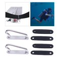 thumbnail image 4 of thinsony Scuba Diving Webbing Harness Belt Retainer Stopper Weight Belt Slide Keeper, 4 of 9