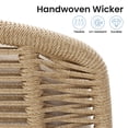 thumbnail image 4 of SWITTE Patio Rocking Chair, Indoor & Outdoor Lounge Rocker Chair with Cushion and Ottoman, Beige, 4 of 7
