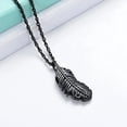 thumbnail image 4 of Feather Wing Urn Necklace Cremation Necklace for Ashes Cremation Jewelry for Women Men Memorial Ashes Keepsake Pendant, 4 of 6