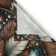 thumbnail image 3 of Ambesonne Rustic Kitchen Curtains, Southwestern Wreath Ethnic, 55"x24", Turquoise Redbrown and Tan, 3 of 3