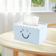 thumbnail image 4 of Btomtd Tissue Box Cover Composite Board Scandinavian Tissue Box Holder for Coffee Table Household, Blue, 4 of 6