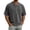 Dark Gray-03, variant on Men's Henley T-Shirt Short Sleeve Ribbed Knit Casual Button Stretch Comfy Tee Daily Tops