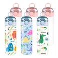 thumbnail image 1 of Botellas de agua para niños OFFNOVA 470 ml paquete de 6 con popote desplegable, 1 of 7