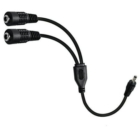 1 to 2 Way Power Splitter Cable 2 Female to 1 Male 3.5mm x 1.35mm Adapter