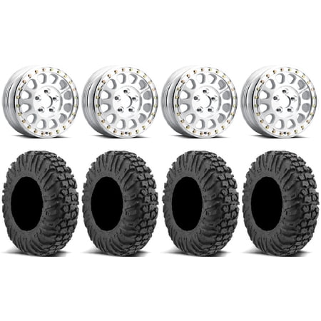 Method 401-R Beadlock Raw Wheels 32 MotoVator Tires Polaris RZR Turbo R & Pro R Ranger 1500 Xpedition