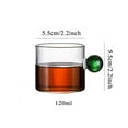 thumbnail image 3 of Glass Tea Cup Mini Sauce Pitcher Milk Creamer Coffee Jar Glass Heatable Pot Saucepan Server Dipping Bowls With Handle, 3 of 6