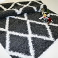 thumbnail image 4 of Ladole Rugs Dark Grey White Indoor Solid Plain Shag Soft Area Rug Mat Carpet Runner for Living Bed room Entry way Patio Small Medium Large Non Slip Skid Size 3x5. 4x6 5 x 8 7 x 10 9 by 12 11 feet ft, 4 of 4