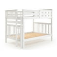thumbnail image 5 of Bedz King Bunk Beds Full over Full Mission Style with End Ladder, White, 5 of 9