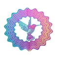 thumbnail image 2 of Ikohbadg Stainless Steel Wind Spinner, 3D Gradient Color Garden Spinner, Indoor Outdoor Garden Decoration Crafts Ornaments Hummingbird, Perfect Gift for Nature Lovers, 2 of 6