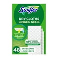 thumbnail image 1 of Swiffer Balayer + laver, recharge de coussins secs, nettoyant pour planchers, linges nettoyants, sans parfum, 48 unités, 1 of 10