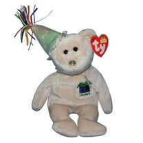 Ty Beanie Baby: June the Bear with Hat | Stuffed Animal | MWMT