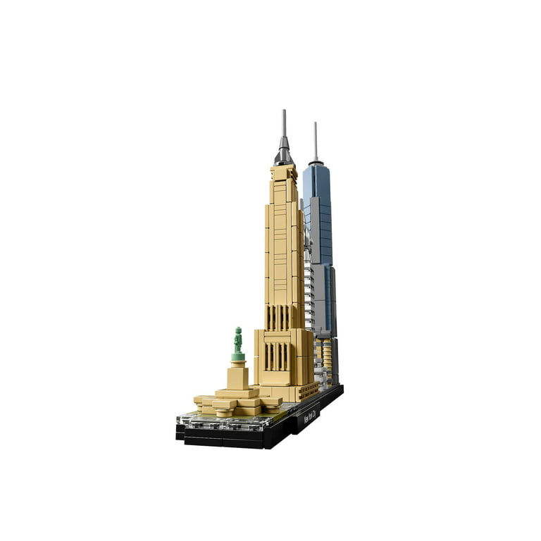 LEGO Architecture New York City 21028, Build It Yourself New York Skyline  Model Kit for Adults and Kids (598 Pieces) 