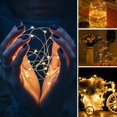 thumbnail image 3 of 1m 2m 3m Copper Wire LED Fairy Garland String Light Holiday Wedding Party Decor, 3 of 8