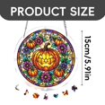 thumbnail image 2 of Ciozy Halloween Ghost Acrylic Puzzle Sun Catcher, DIY Acrylic Window Hanging Decor, Spooky Cute Sun Catcher Ornament for Home Garden Patio Wall Decoration, 5.9 Inch - Must-have, 2 of 5