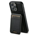 thumbnail image 3 of For Iphone 15 Plus Suteni H02 Leather Wallet Stand Back Phone Case(Black), iPhone 12 Pro Max, 3 of 7