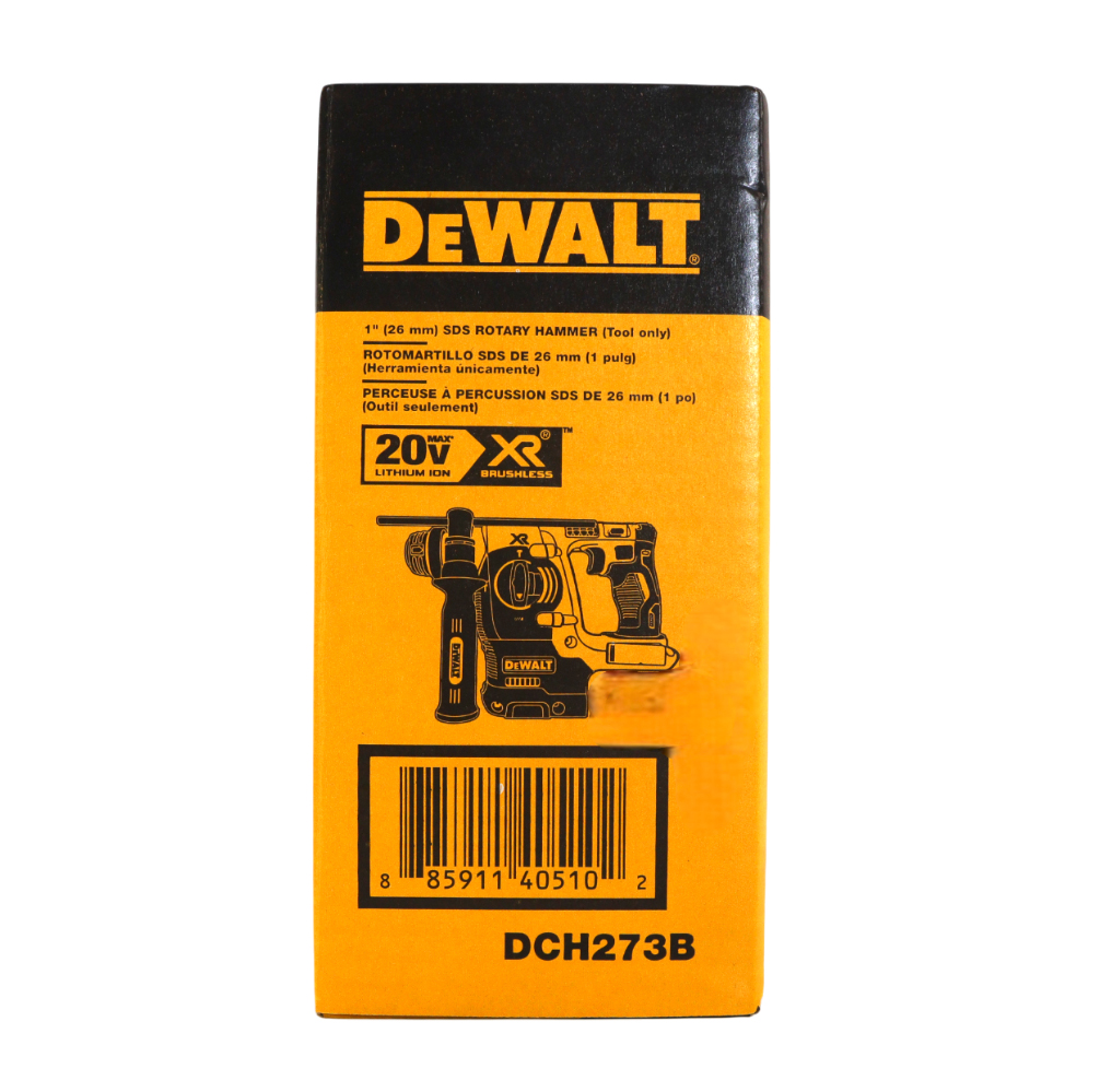 DEWALT 20V MAX XR Brushless 1” SDS Plus Rotary Hammer– Cordless Rotary Hammer Kit, 3-Mode, SHOCKS Active Vibration Control, With 20V MAX XR 5.0Ah Lithium-Ion Battery and Charger