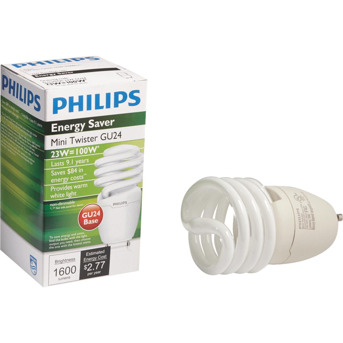 Philips Lighting Co 23w Gu24 Ww Cfl Bulb 454215 Philips Lighting Co 23w Gu24 Ww Cfl